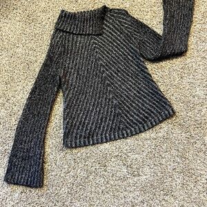 SO... GSJC Black and Gray turtleneck sweater SZ/XL 15%wool 60%Acrylic 25%Nylon